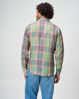 The Green Field Linen Checkered Shirt