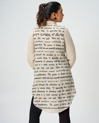 Acoustic Flora Linen Tunic