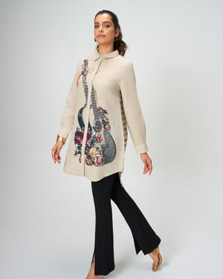 Acoustic Flora Linen Tunic