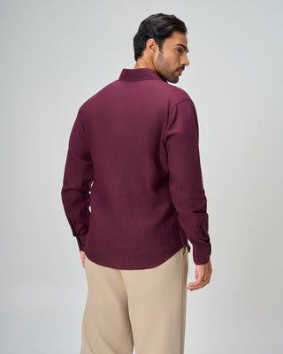The Merlot Linen Shirt
