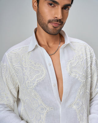 Ivory Mirage Linen Shirt