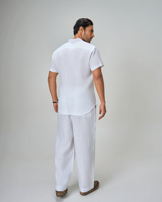 Short-Sleeve Artisan Linen