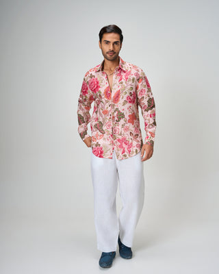 The Rose Garden Linen Shirt