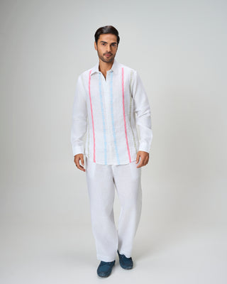 The Riviera Stripe Linen Shirt