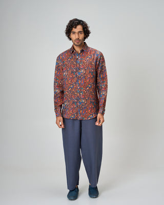 Autumn Hues Linen Shirt