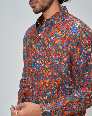 Autumn Hues Linen Shirt