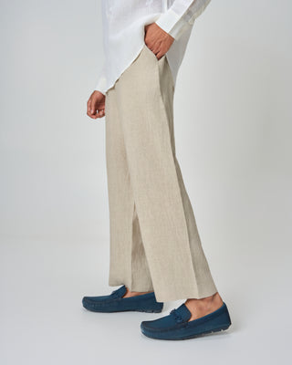 Flamingo Isle Embroidered Linen Shirt