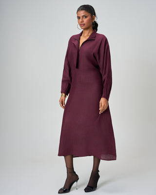 THE PLUM ZIP-UP TUNIC